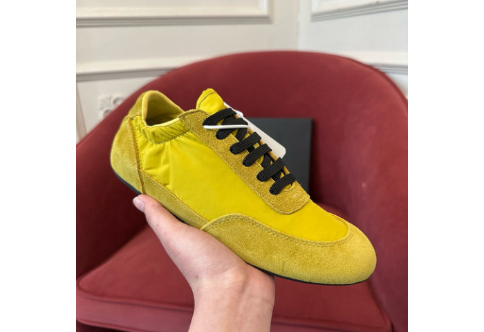 Prada Collapse Re-Nylon suede sneakers