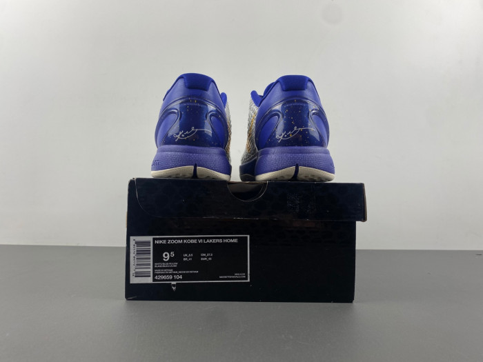 nike kobe 6 lakers home 429659-104