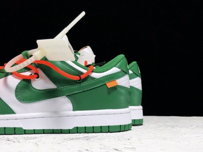 nike dunk low o-w pine green ct0856-100