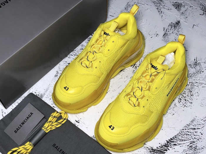 blcg sneaker triple.s.gomma yellow air cushion 541624 w09oh 1298
