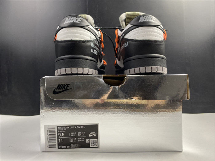 o-w x nike dunk low ct0856 -001