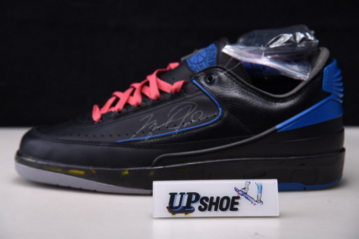 air jordan 2 retro low sp o-w black blue dj4375-004