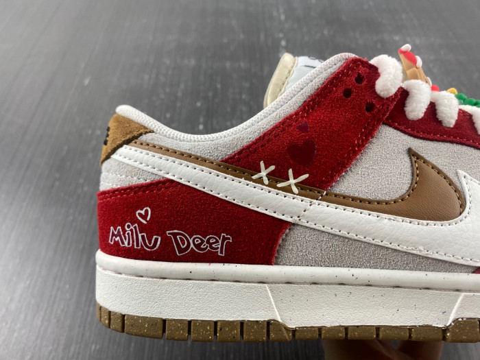 nike sb dunk low 85 christmas white red brown green do9457-112