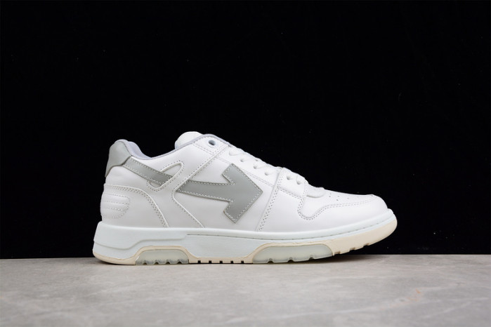 o-w out of office low-top leather sneakers